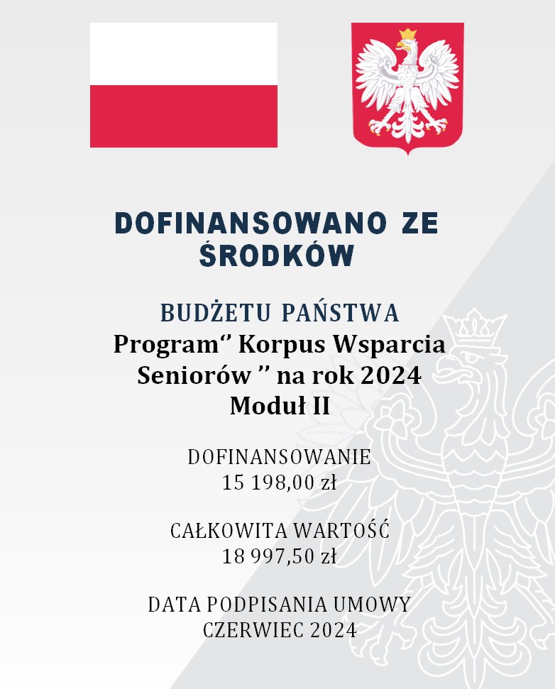 Plakat: Program Korpus Wsparcia Seniorów
